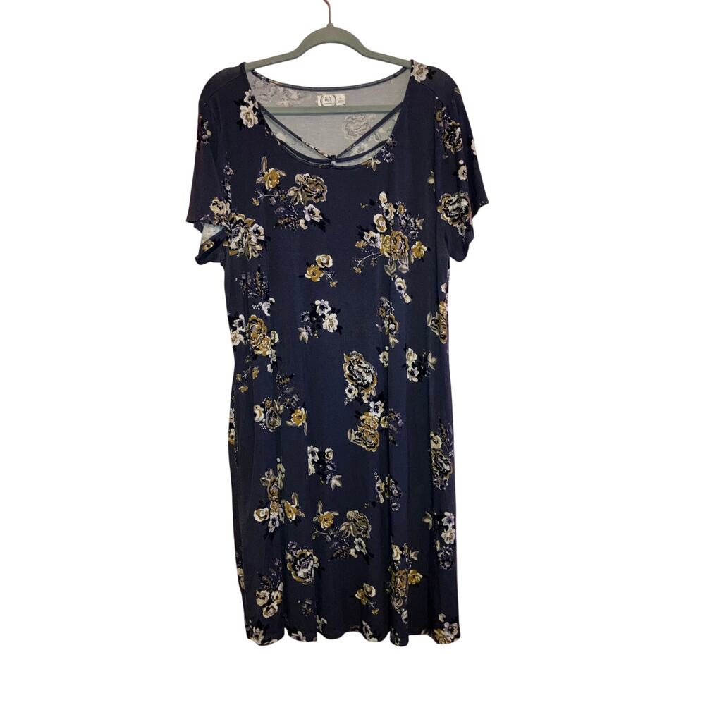 Maurices Boho Floral Comfy Dress Size 0X With Pockets